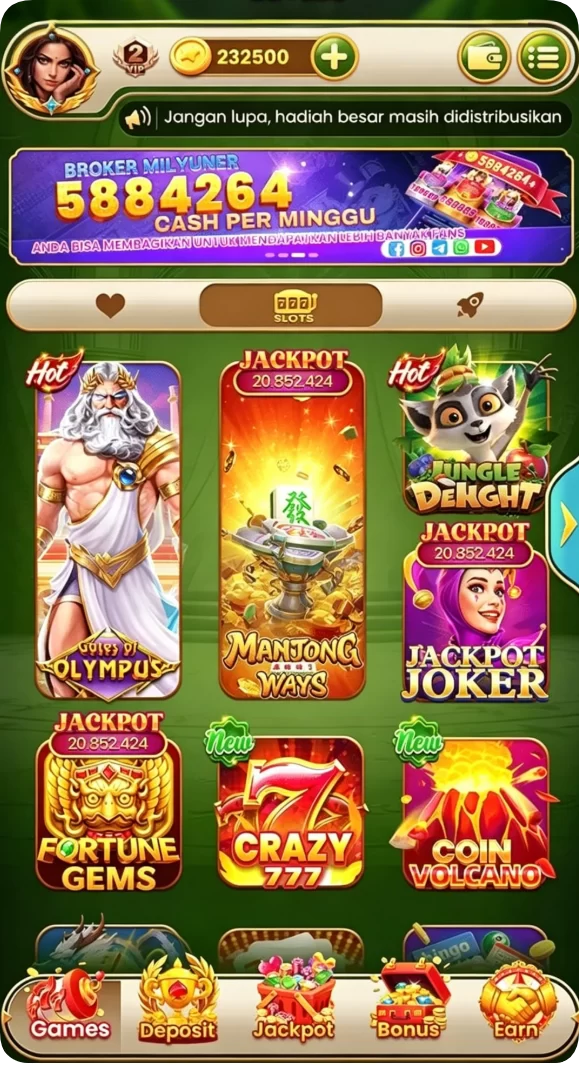 Beragam pilihan permainan menarik dalam aplikasi 55rt APK Terbaru untuk Perangkat Android.